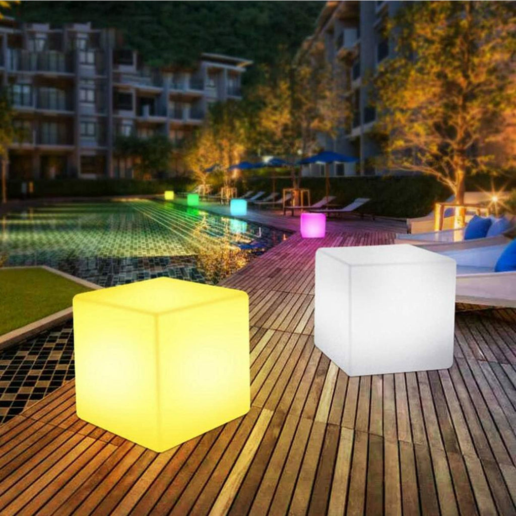 Dark Slate Gray LED 16 Color Changing Night Light Bar Stool Table with Remote Control(12"/16")