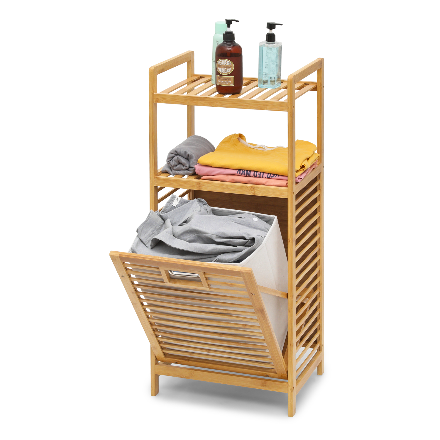 Bathroom Cabinet - 3 Tiers - Natural