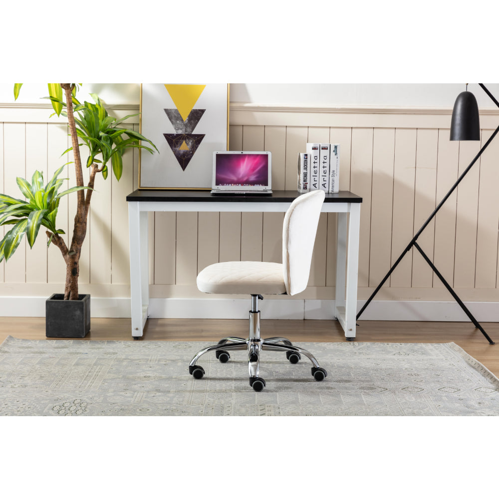 Dark Gray Computer Chair Task Chair Comfortable Swivel Chair and Mid- Back with Wheels
