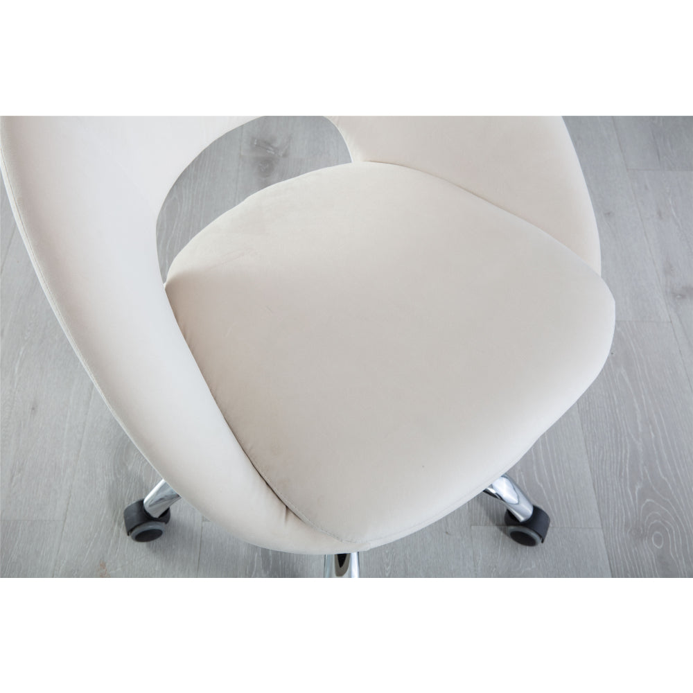 Swivel Office Chair for Living Room/Bed Room, Modern Leisure office Chair Beige