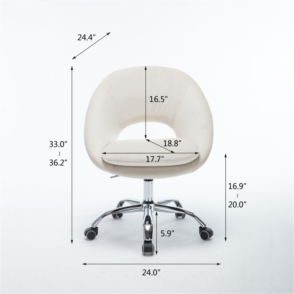 Swivel Office Chair for Living Room/Bed Room, Modern Leisure office Chair - Size