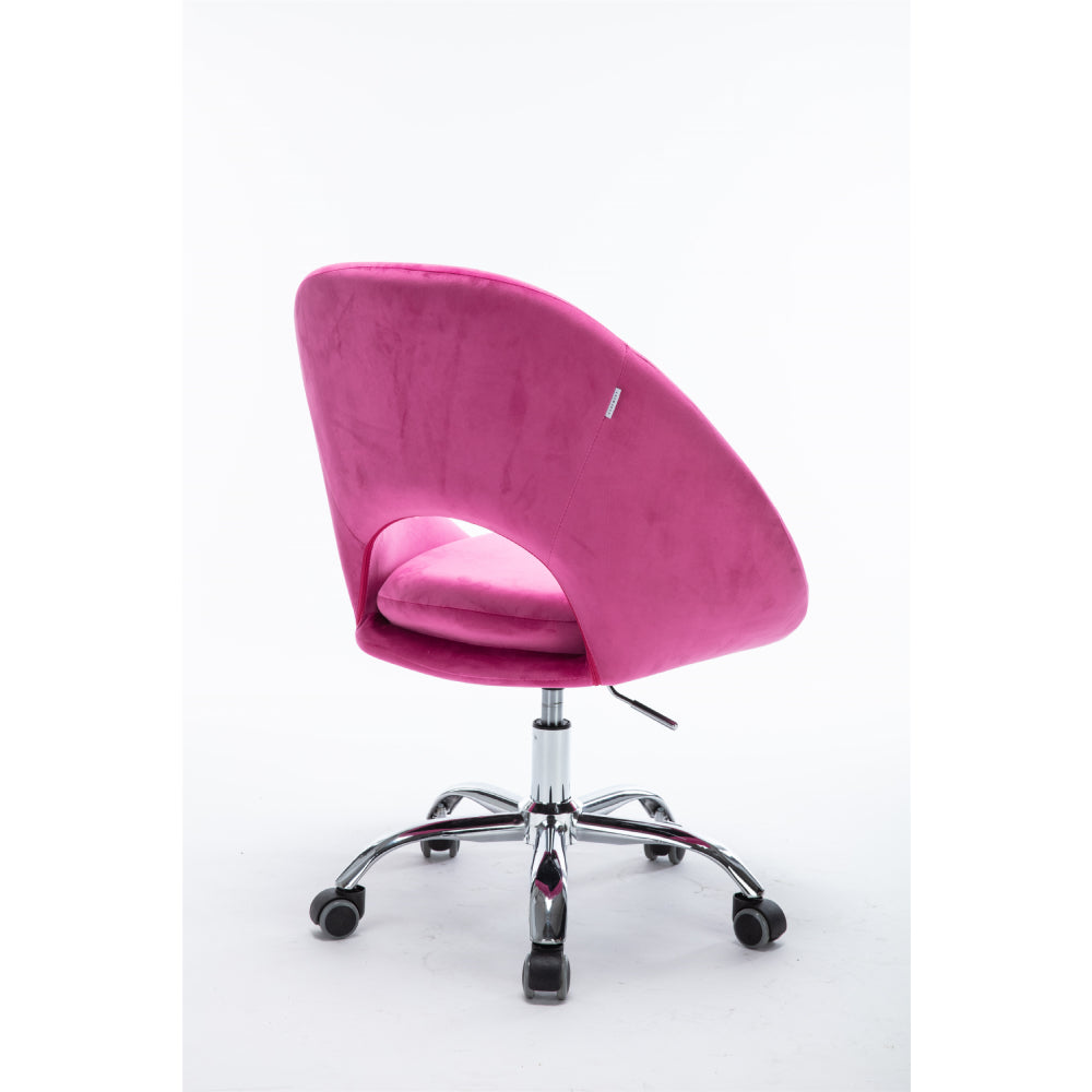 Swivel Office Chair for Living Room/Bed Room, Modern Leisure office Chair Fuchsia Red