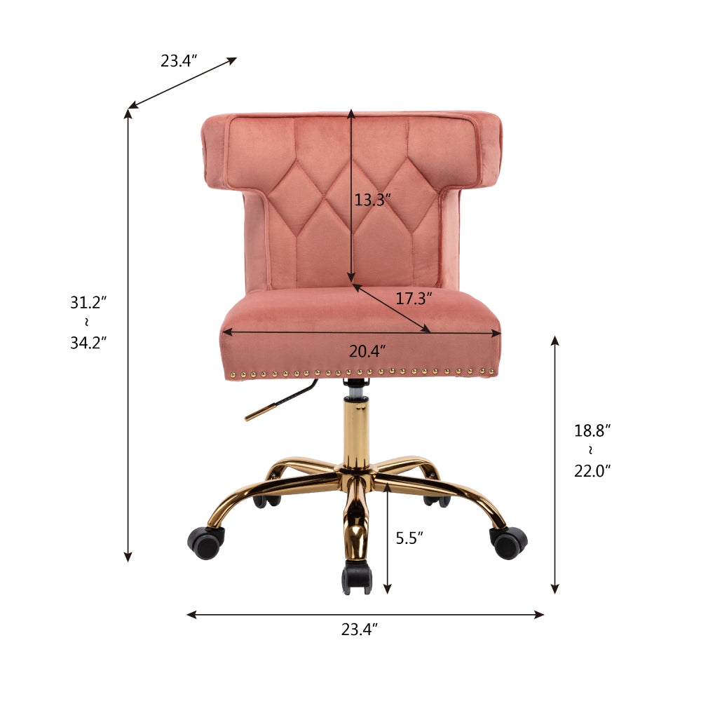 White Swivel Wingback Chair for Living Room/Bedroom, Modern Leisure Office Chair