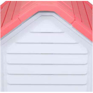 Lavender Up to 30lb,Plastic Dog Puppy House 26 .5 H Inch(Pink/Blue)