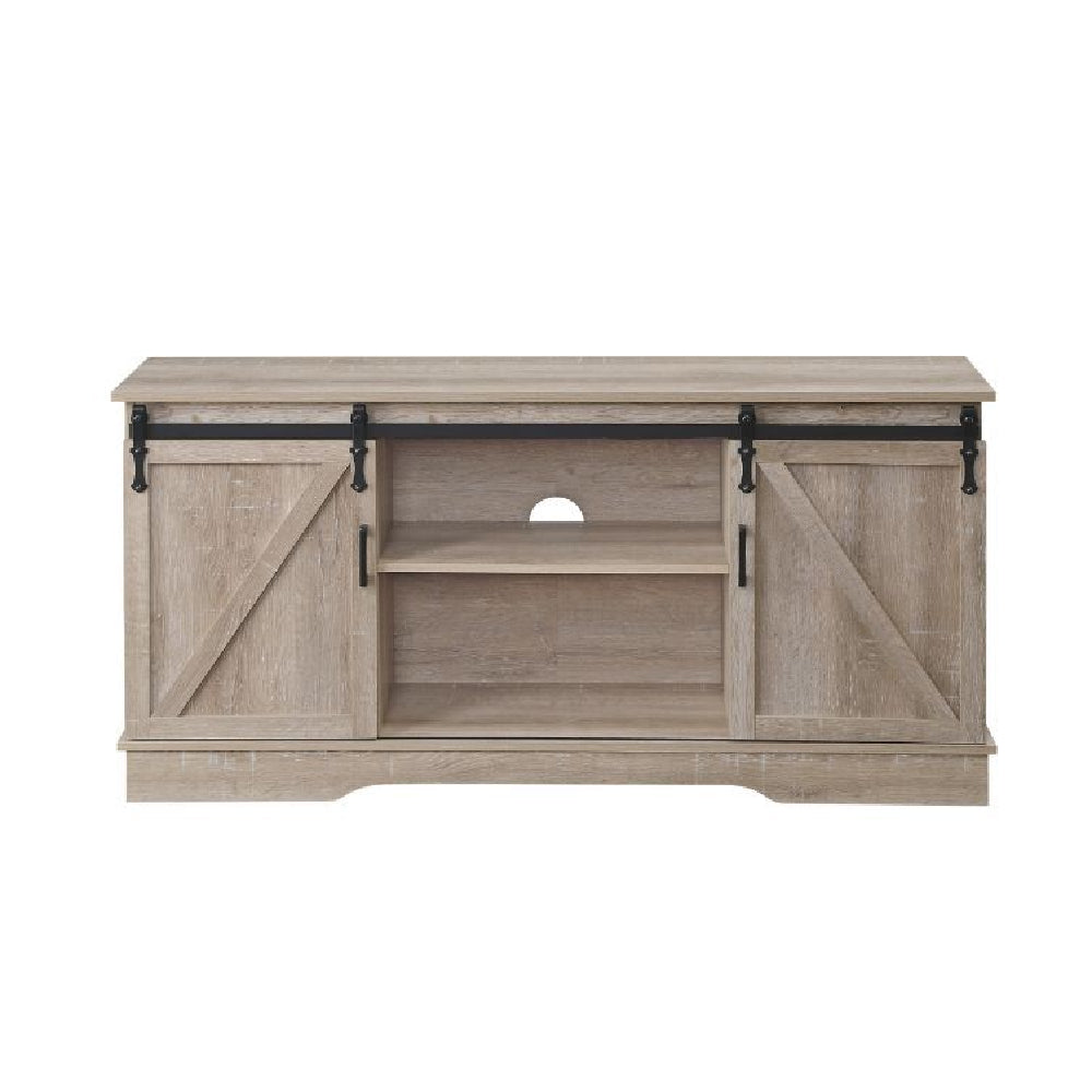 Bennet TV Stand With 2 Doors Oak Finish