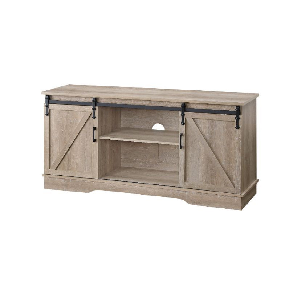 Bennet TV Stand With 2 Doors Oak Finish