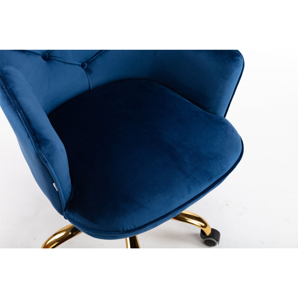 Black Velvet Swivel Shell Chair for Living Room, Office Chair, Modern Leisure Arm Chair