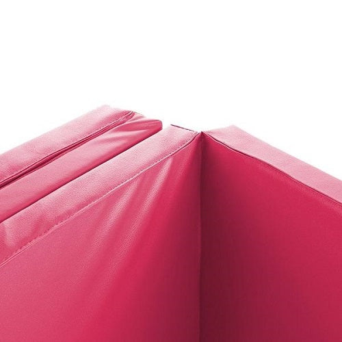 Folding Panel Exercise Gymnastics Mat Tumbling Aerobics Gym Mat - Pink