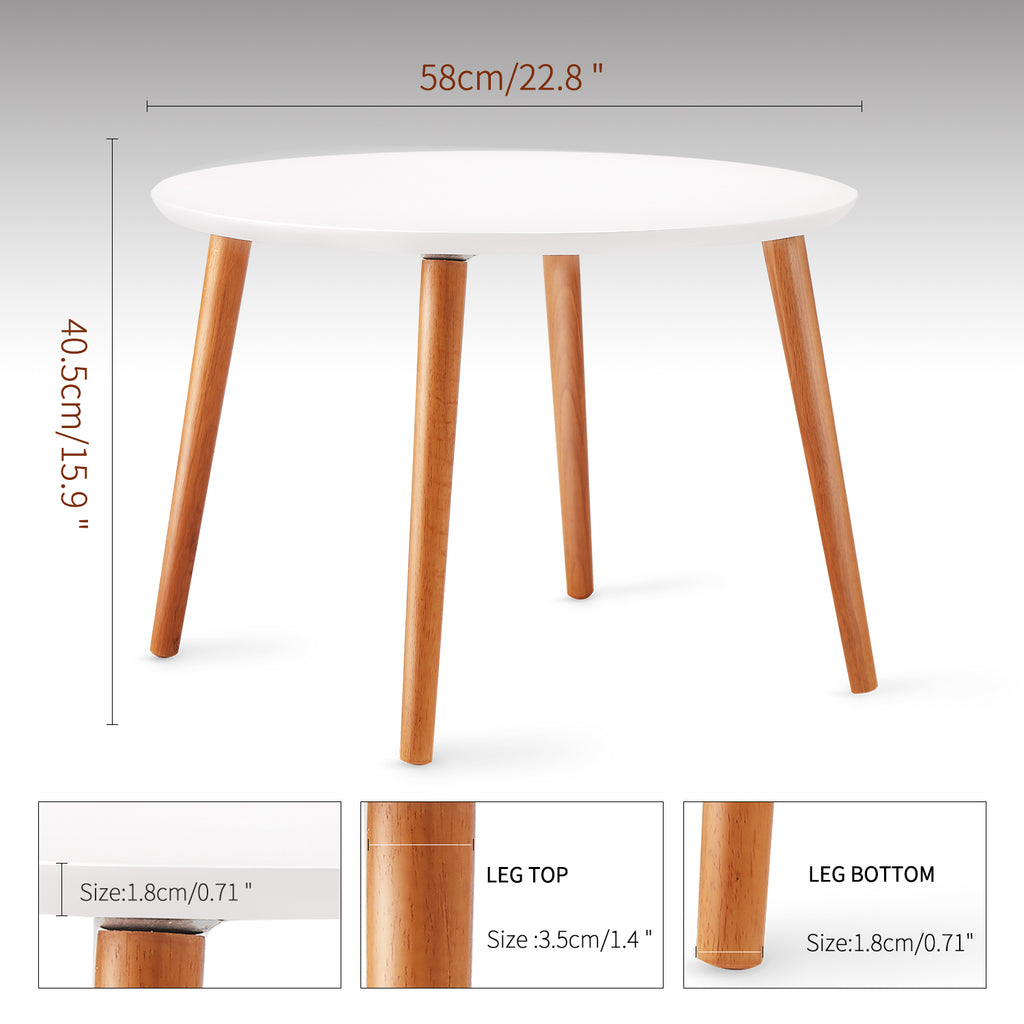 Snow End Table for Living Room Side Table/Coffee Table Durable and Sturdy Environmental Material